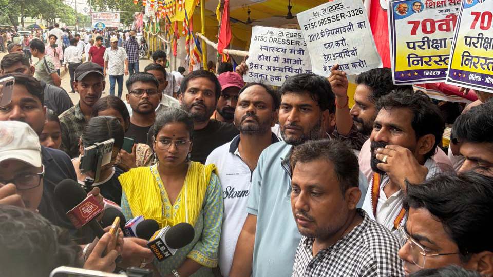 गर्दनीबाग धरना स्थल पर छात्र-युवा संघर्ष मोर्चा की प्रेस कॉन्फ्रेंस